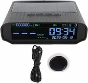 XTevu Car Smart HUD Display, GPS Speedometer, Universal LCD Display for Vehicle, Overspeed Warning Carbon Fiber Style