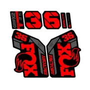 Fork Sticker for 2025 FOX 36 Factory step cast MTB Mountain Bike Decals Red Gray