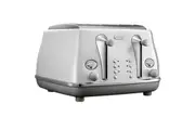De'Longhi Icona Capitals 4 Slice Toaster (Sydney White)