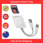 USB C Micro SD Card Reader for iphone(2in1)Lightning Type C Dual Cable Dongle
