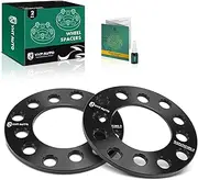 YHTAUTO 4x100mm/4x108mm/4x4.5" Wheel Spacers 6mm Compatible with Ford & Toyota & Honda & Nissan & Hyundai & Acura, Tire Spacers 73.1mm Center Bore 4 Lug 2PCS Black Wheel Adapter