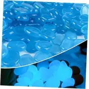 1000 pcs Blue Glowing Rocks Glow in The Dark Pebbles Solar Stones Outdoor