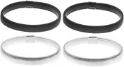[Healeved] 4Pcs Elastic Metal Arm Bands for Men Non Slip Sleeve Holders Versatile Shirt Garters Accessories Durable Design Fit for Comfort Security