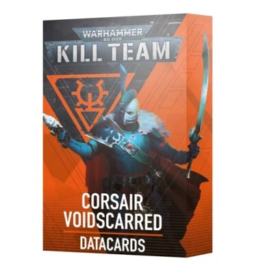 Kill Team: Corsair Voidscarred Datacards - Warhammer - Brand New, Factory Sealed