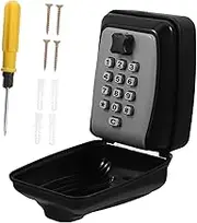 Homoyoyo 1 Set Wall Mounted Key Lock Box with Combination Code Design for Outdoor Use Key Storage for Home Office and Rental Properties