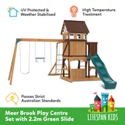 Lifespan Kids Meer Brook Play Centre Set with 2.2m Green Slide