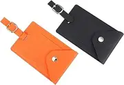 Operitacx 2Pcs Luggage Id Labels Travel Tags for Suitcases Easy to Identify Baggage Tags with Writable Space for Name and Details for Frequent Travelers