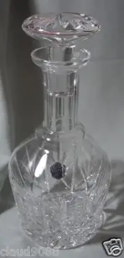 STUART CRYSTAL "SPIRIT DECANTER-ROUND, 30% LEAD CRYSTAL" 753 MINT NO BOX