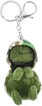CLISPEED Plush Turtle Keychain Cute Helmeted Turtle Hanging Ornament for Bags and Backpacks Lightweight and Accessory Replacement for Keychains
