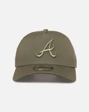 [New Era] New Era Atlanta Braves 'Tonal Olive' 9forty A-frame Snapback Olive - Size ONE ONE Olive