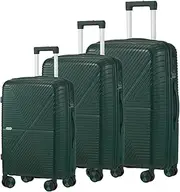 [MAZAM] 20/24/28 Inch Suitcase Luggage Set, Travel Suitcase with Wheels, Carry on Trolley Hardshell Suitcase,t-sa Lock& Airline Approved, Green