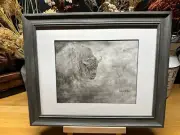 Drawing of a Buffalo Bison Wildlife Nature Graphite Pencil Art Sketch Picture