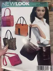 New Look Sewing Pattern 6425 Purses 4 Styles Totes Crossbody Uncut New