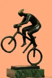 Abstract Modern Art Sport Cyclist Bicycle Lover Home Office Trophy Statue Decor