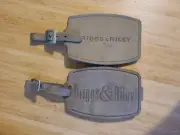 Two Briggs & Riley Leather Luggage Tags. Excellent.