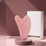 Buttermilk - Resin Face Massage Roller / Gua Sha Scraper Gua Sha Scraper - Pink - One Size