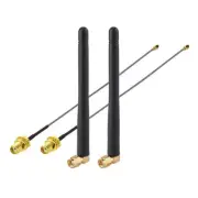 2-Pack 868MHz 915MHz Zigbee RFID Antenna + IPX U.FL to SMA Cable for Smart Home