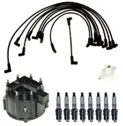 ACDelco Ignition Kit Distributor Rotor Cap Wire & Spark Plugs for Chevy G30 5.7L