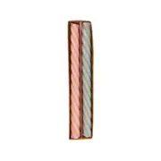 2pc Urban 25.5cm Swirl Pillar Vanilla Scented Candle - Cream/smoke