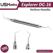 DG16 Dental Endodontic Explorer Light Weight Diagnostic Probes Hollow Handle NEW