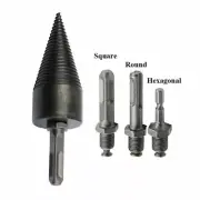 High Speed Splitter Screw Splitting Cone Firewood Drill Bit Log Wood Driver Tool