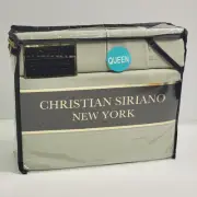 Christian Siriano New York Light Green Queen Garment Washed 6 Pc Sheet Set NEW!