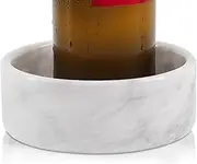 Radicaln Marble Wine Coaster White 5.5" Inch Handmade Drink Coasters Wine Stand - Used As Beer Coasters, Glass Coasters, Coaster Holder - Kitchen Counter Décor Wine Accessories