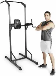 Hanging Knee Raise Frame Home Gym Pull Up Push Dip Station Abs Chest Triceps