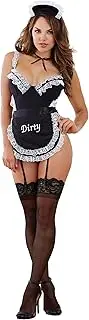 [Dreamgirl] Women's French Maid-Themed Teddy and Apron