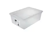 12 x 10.5L Stackable Clear Plastic Storage Tubs Boxes w Lid Container Tub Bin