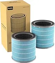 Aircillin Air Purifier AP070A & AP070B Replacement Filters, Efficiency Activated Carbon, High-efficiency HEPA Filter, 2 Pack