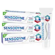 Toothpaste Sensitivity Gum and Enamel, Triple Protection, Refreshing Fluoride...