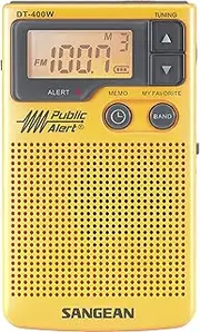 Sangean DT-400W AM/FM Digital Weather Alert Pocket Radio