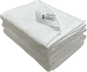 Imabari Towel Bath Towel, Set of 3, White, Hotel Type, 25.6 x 49.2 inches (65 x 125 cm), Water Absorption, Made in Japan