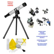 HD 8k TELESCOPE 15x 300MM + TRIPOD ADAPTER FOR APPLE IPHONE SAMSUNG GALAXY NOTE