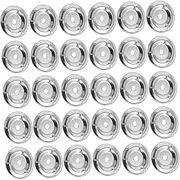 AKOOSY Versatile Percussion Instrument Accessory 50pcs Stainless Steel Tambourine Bells Snare Tambourine Cymbal Bell