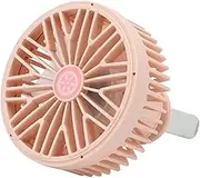 APTPKGDFDK Car Fan USB Electric Car Auto Air Vent Clip Outlet Silent Fan Mini LED Light 7 Blade Air Cooler Adjustable 3-Speed with Light Fans and Kits(Pink)
