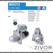 MXS312-OEX Starter Motor 12V 8Th CCW Mitsubishi Style For NISSAN Pulsar, N15