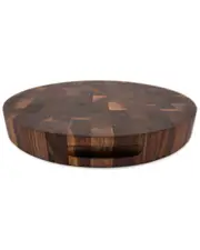 JK Adams Professional Series 16in Walnut Round End Grain Cutting Board
