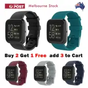 Fitbit Versa 2 1 Lite Band Replacement Silicone Watch Wristband [Colored Buckle]
