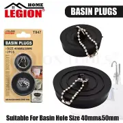 Multi Fit Plug Bath Sink 40mm/50 mm Basin Plug Easy Squeeze Lift Combined Pack