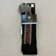 NEW GENUINE HARLEY DAVIDSON D99233370-001 LARGE WORK BOOT SOCKS MID CALF BLK