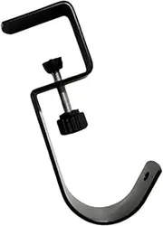 Stand Up Desk Hook, No Drilling Bag Metal Storage Hook for Table, Under Desk Clamp Hook, Space-Saving Purse Table Hanger for Classroom, Desktop, Tabletop
