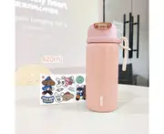 14oz Insulated Stainless Steel Leakproof Thermos Water Bottle for Sports,Travel,School-Pink