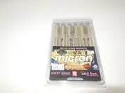 AP Pigma Micron 6 Pack Pen Set Earth Colors .45mm #30069 Sakura