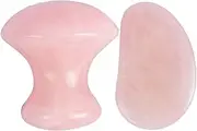 CALLARON 2Pcs Gua Board Portable Jade Scraping Massage Tools for Facial Care Promotes Relieves Tension for Home Use