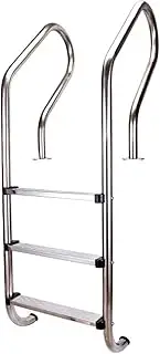 Swimming Pool Ladder,Heavy Duty Entry,Plastic Step Pool,for In-ground Pool,Bearing Capacity 200kg(3steps)