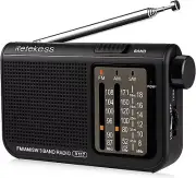 Retekess V-117 Portable AM FM Radio with Shortwave Battery Powered Transistor 3.