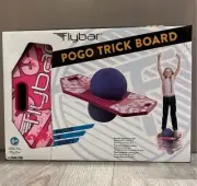 Flybar Pogo Trick Ball for Kids, Bounce Board, Pink and Purple New, ages 6+