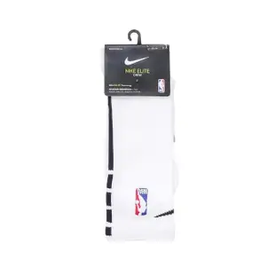 【NIKE 耐吉】襪子 Elite NBA 白 長襪 中筒襪 運動 籃球襪 經典款(SX7587-100)